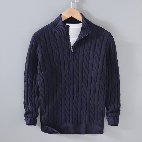 Anthoni | Pullover torciglione mezza zip
