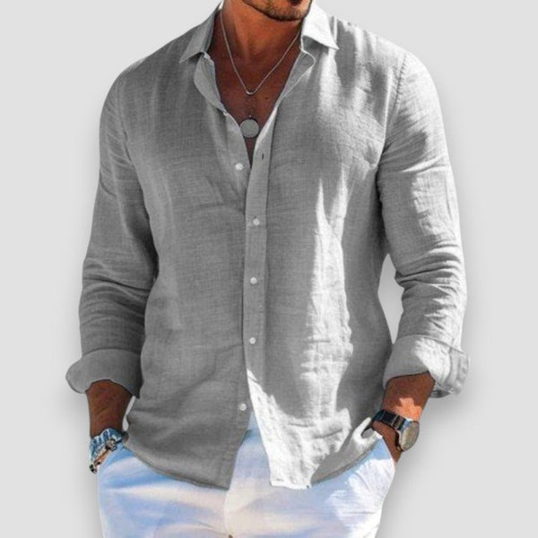 Lucas | Camicia elegante in lino leggero